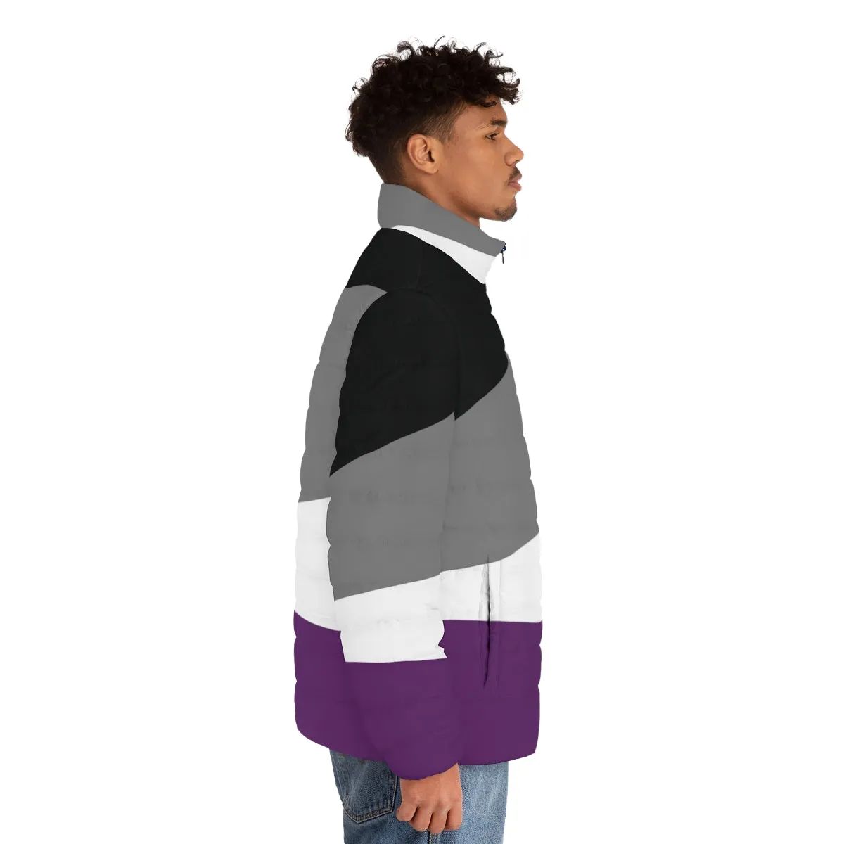 Ace Flag Puffer Jacket | Pride & LGBTQ Apparel by Aramis Art