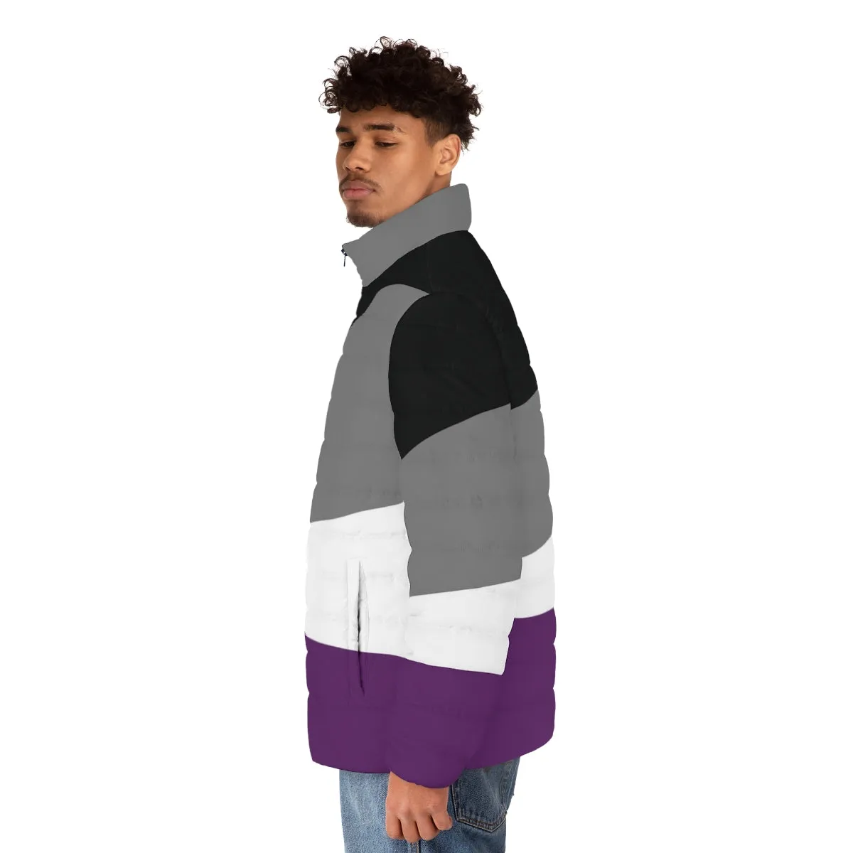 Ace Flag Puffer Jacket | Pride & LGBTQ Apparel by Aramis Art