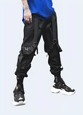 Black Jogger Cargo Pants