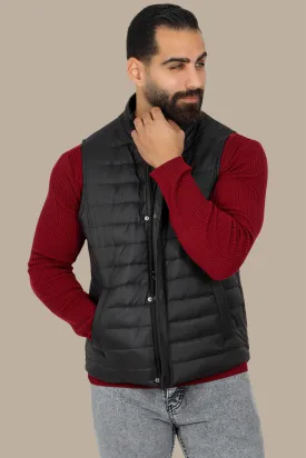 Black Lightweight Puffer Vest