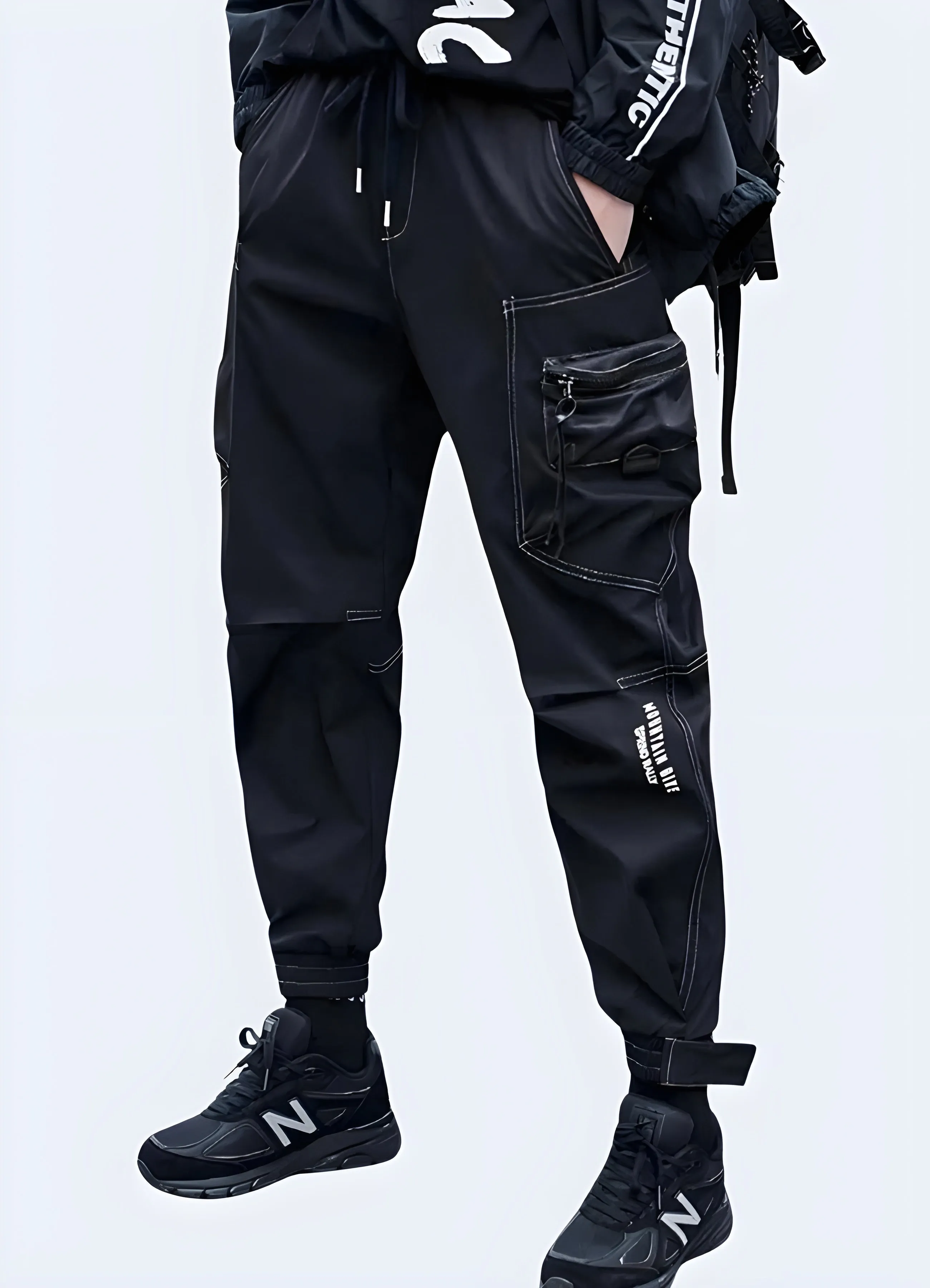 Black Skinny Cargo Pants