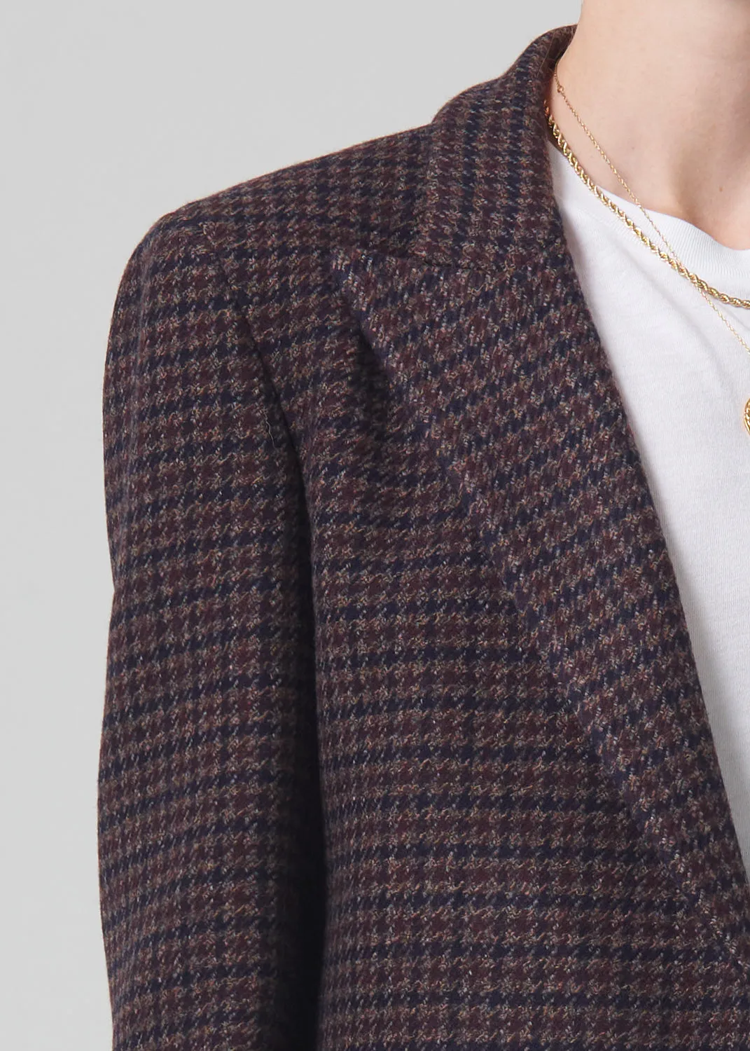 Blazé Milano Everyday Blazer in Mikado Brown