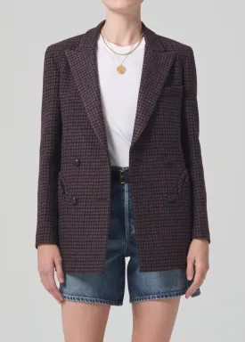 Blazé Milano Everyday Blazer in Mikado Brown