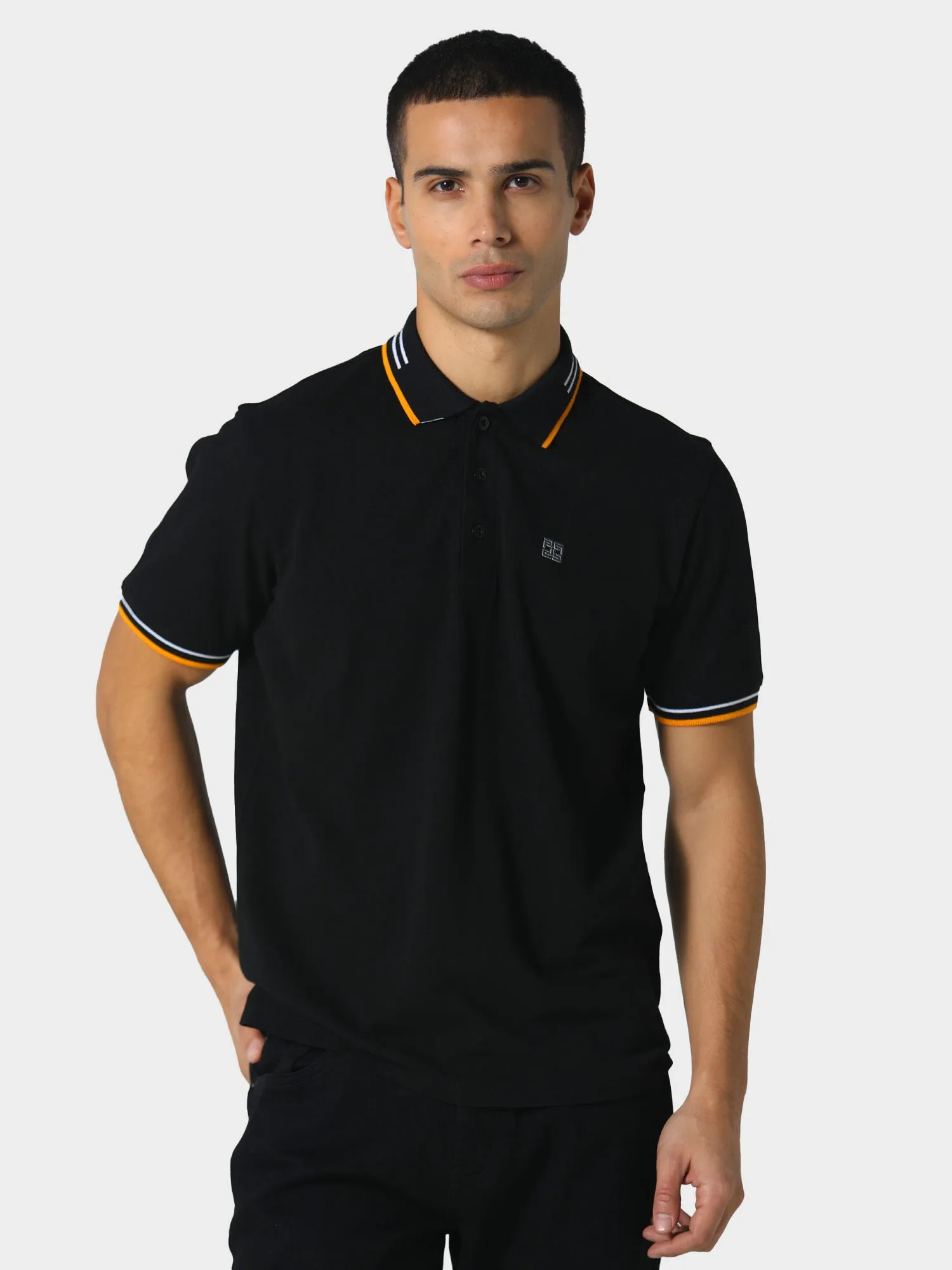 Boreas Jet Black Polo Shirt