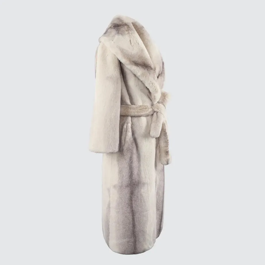 Broca Luxe Faux Fur Maxi Coat