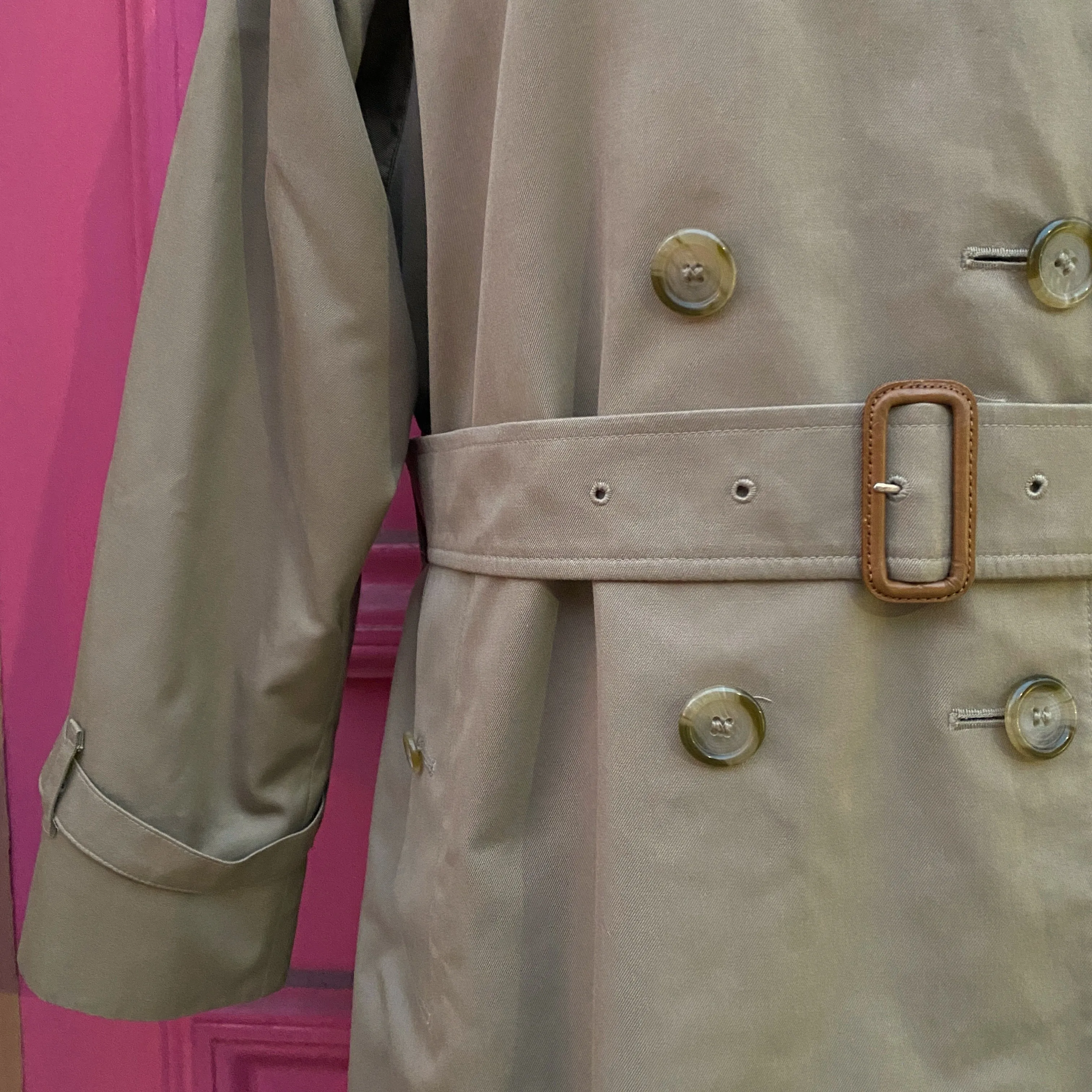 Burberrys vintage trench coat size 10 tall removable liner **as is**