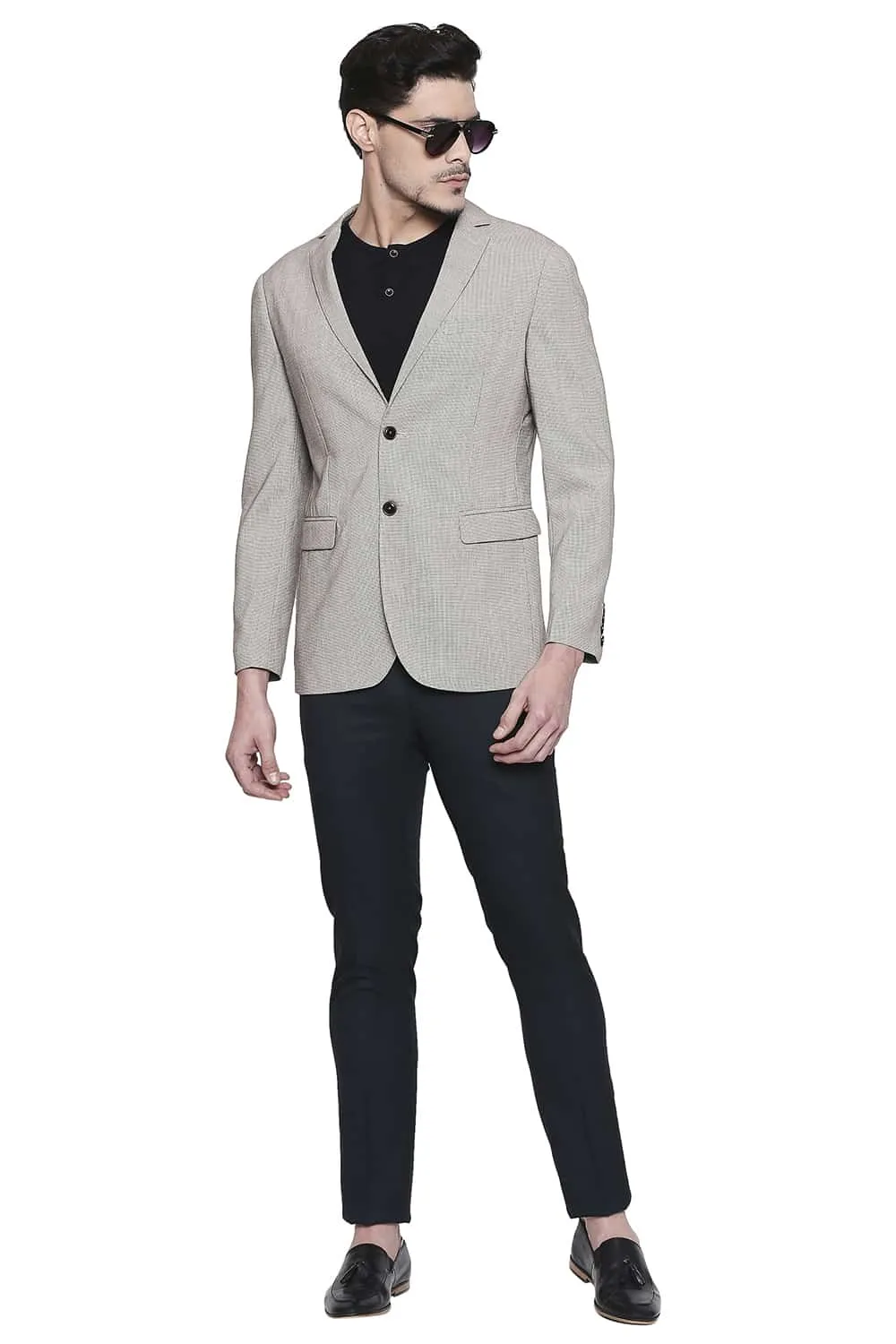 Comfort Fit 2 Button Stretch Blazer