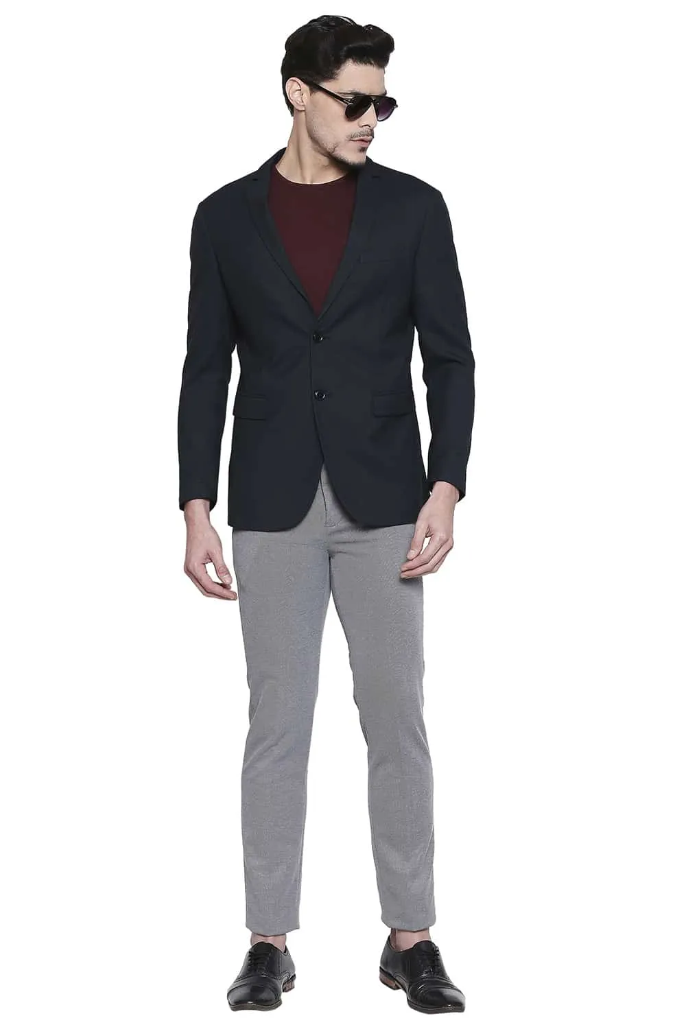 Comfort Fit 2 Button Stretch Blazer