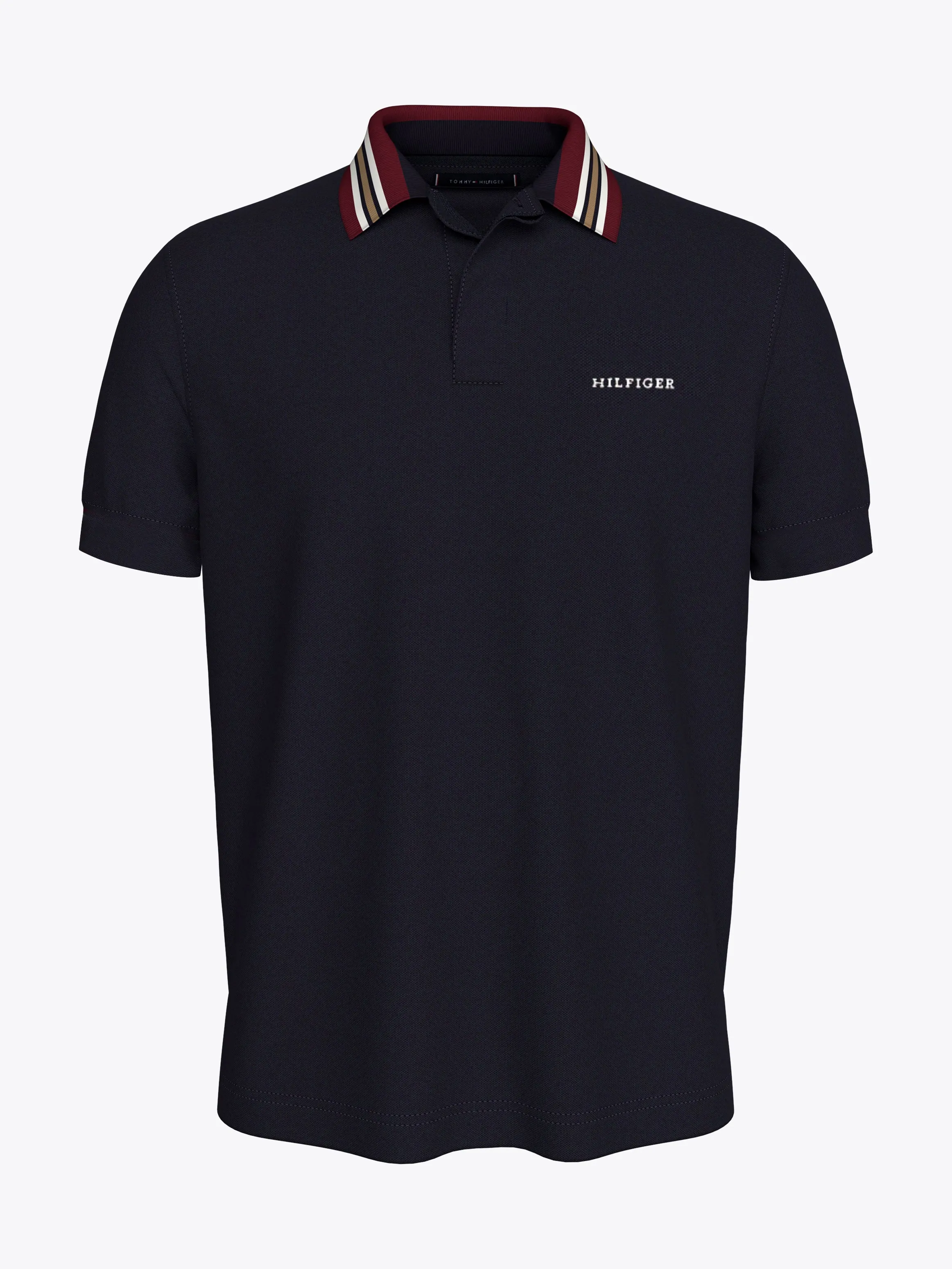 Contrast Collar Regular Polo Shirt