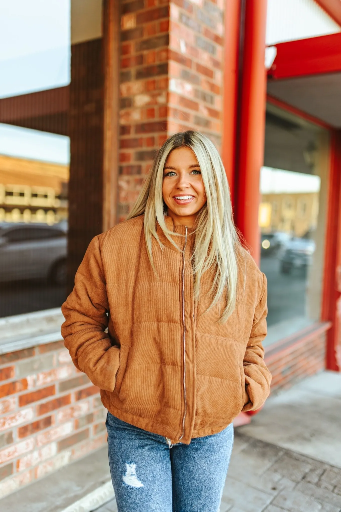 Corduroy Puffer Jacket