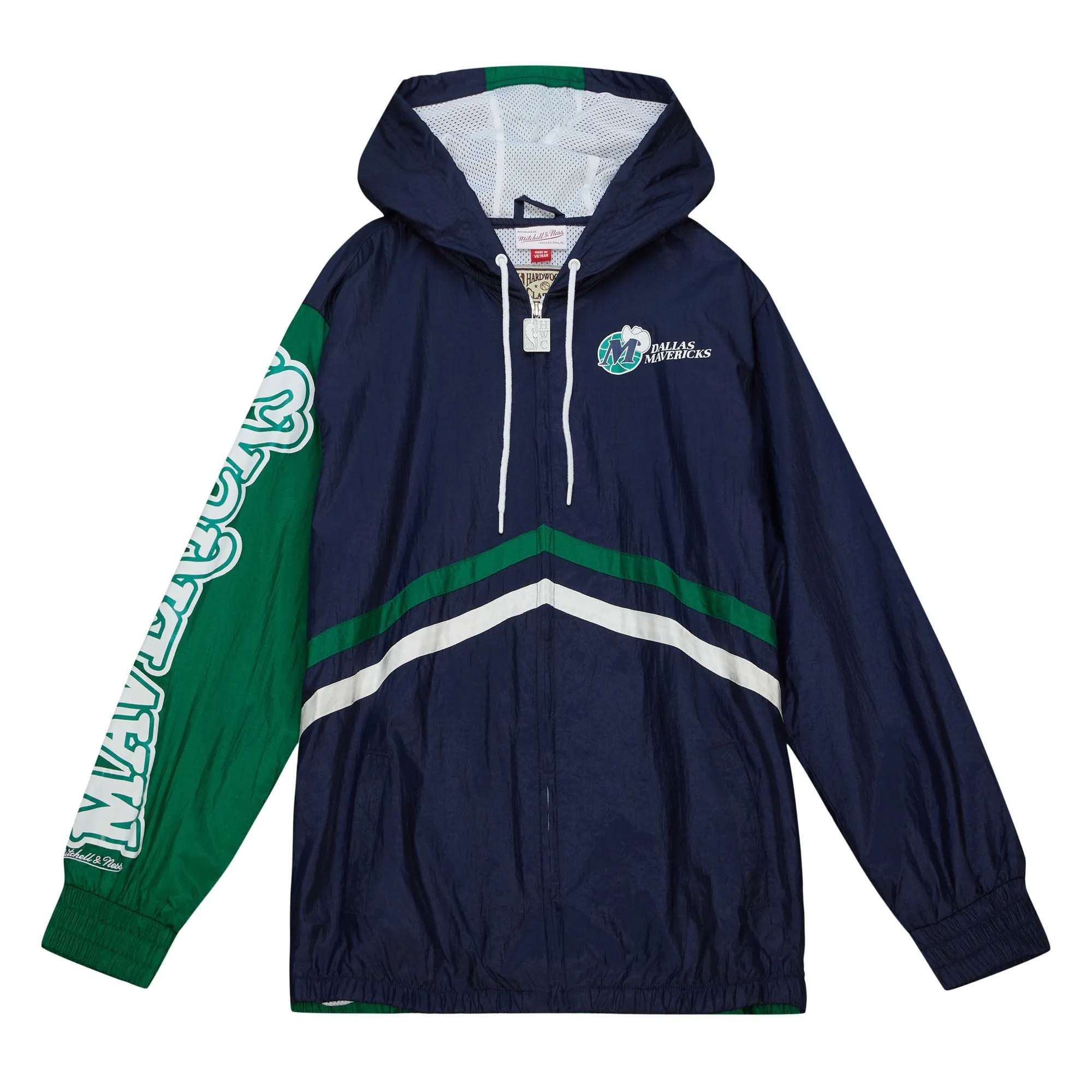 DALLAS MAVERICKS MITCHELL & NESS HARDWOOD CLASSIC M-HAT WINDBREAKER