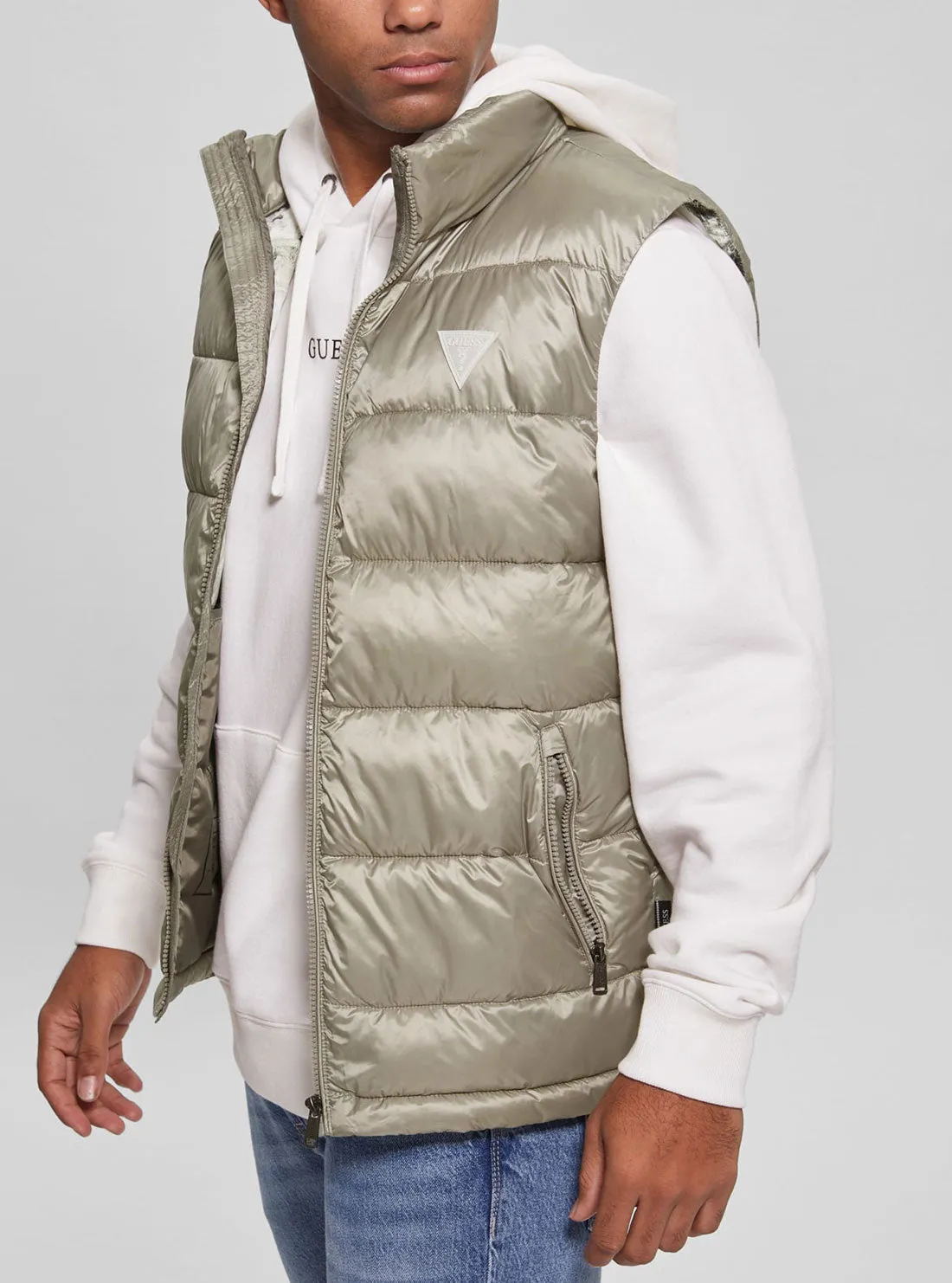 Eco Green Super Light Puffer Vest