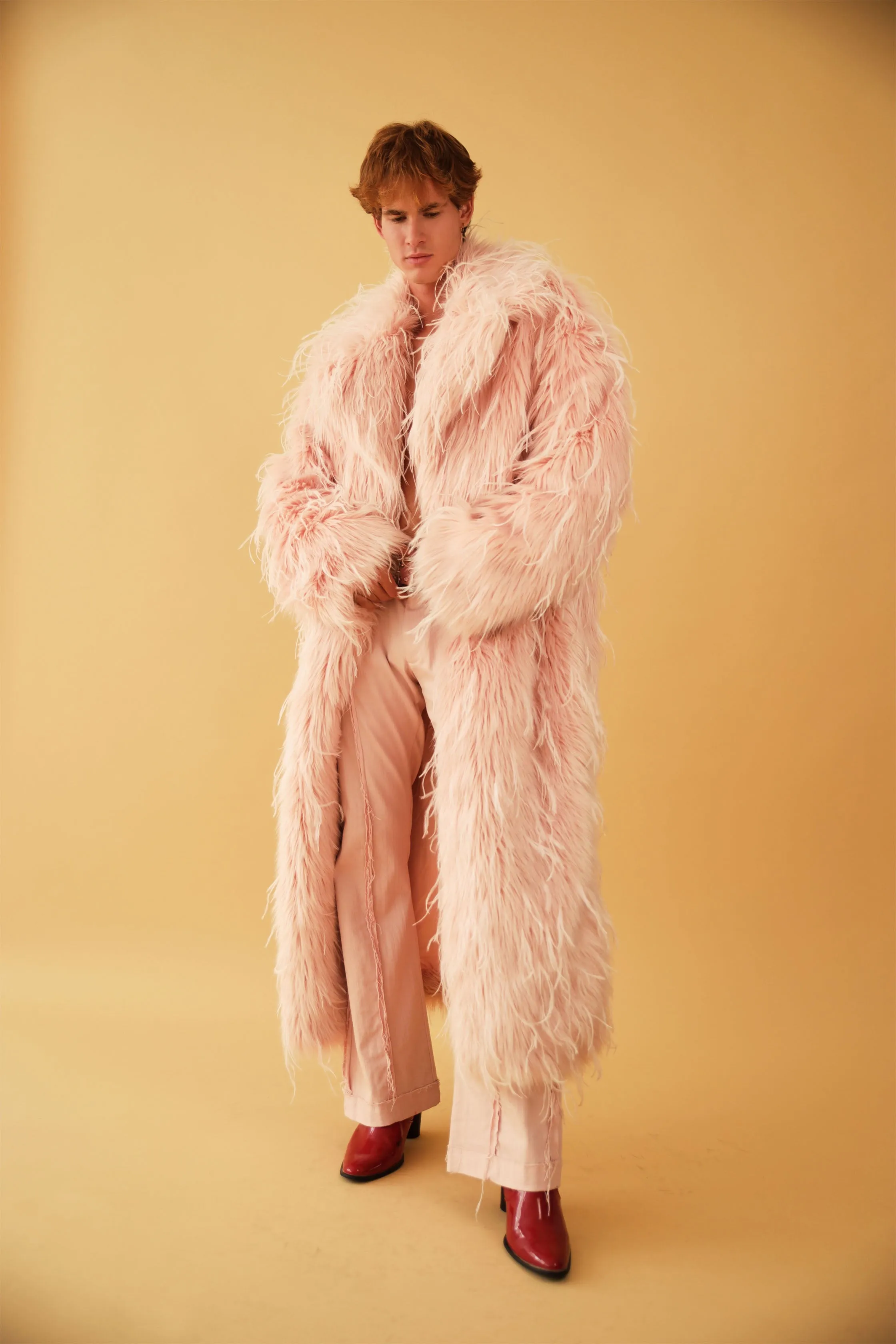 Fur and feathers coat