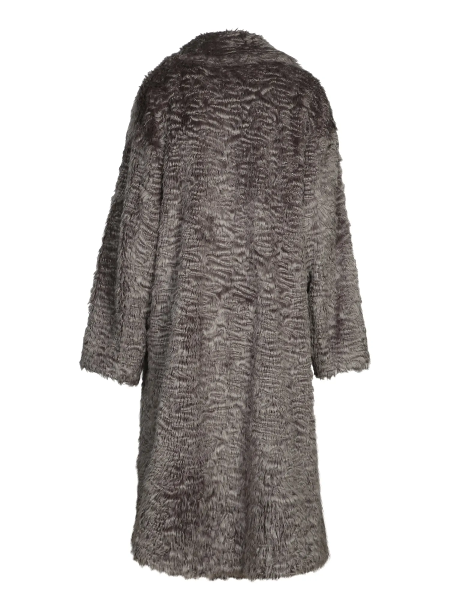 Grey Faux Fur Coat