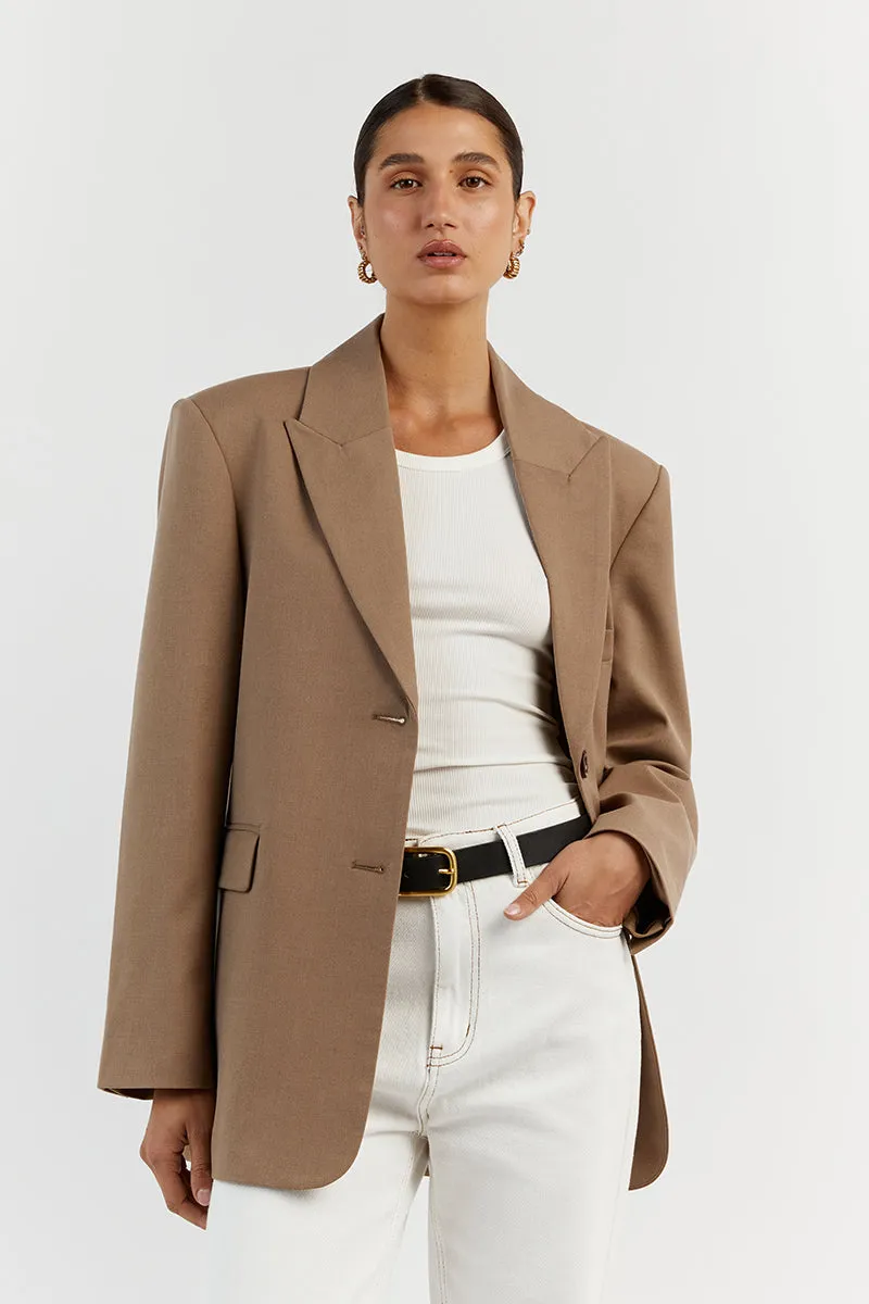 HARLEY LATTE OVERSIZED BOYFRIEND BLAZER