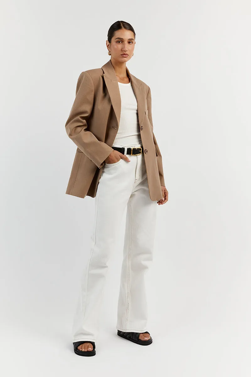 HARLEY LATTE OVERSIZED BOYFRIEND BLAZER