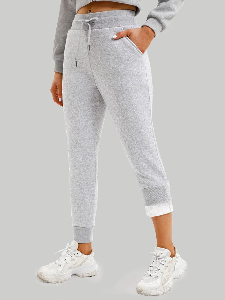 IUGA Fleece Lined Sweatpants with Pockets