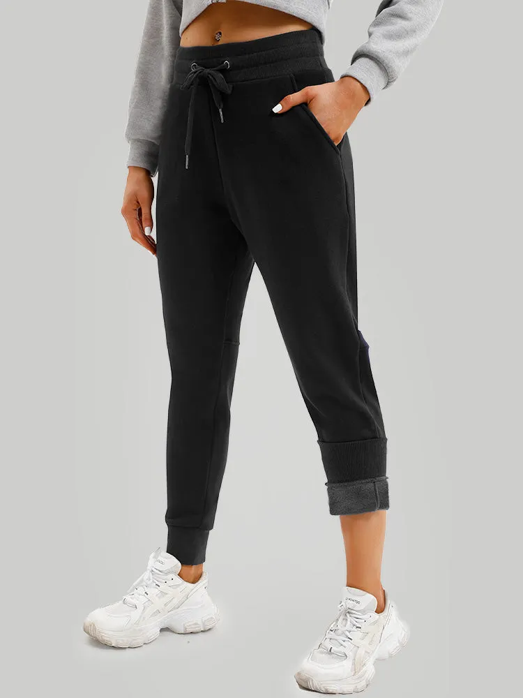 IUGA Fleece Lined Sweatpants with Pockets