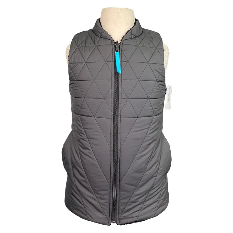 Ivivva Girls Puffer Vest  in Charcoal - Children's 8