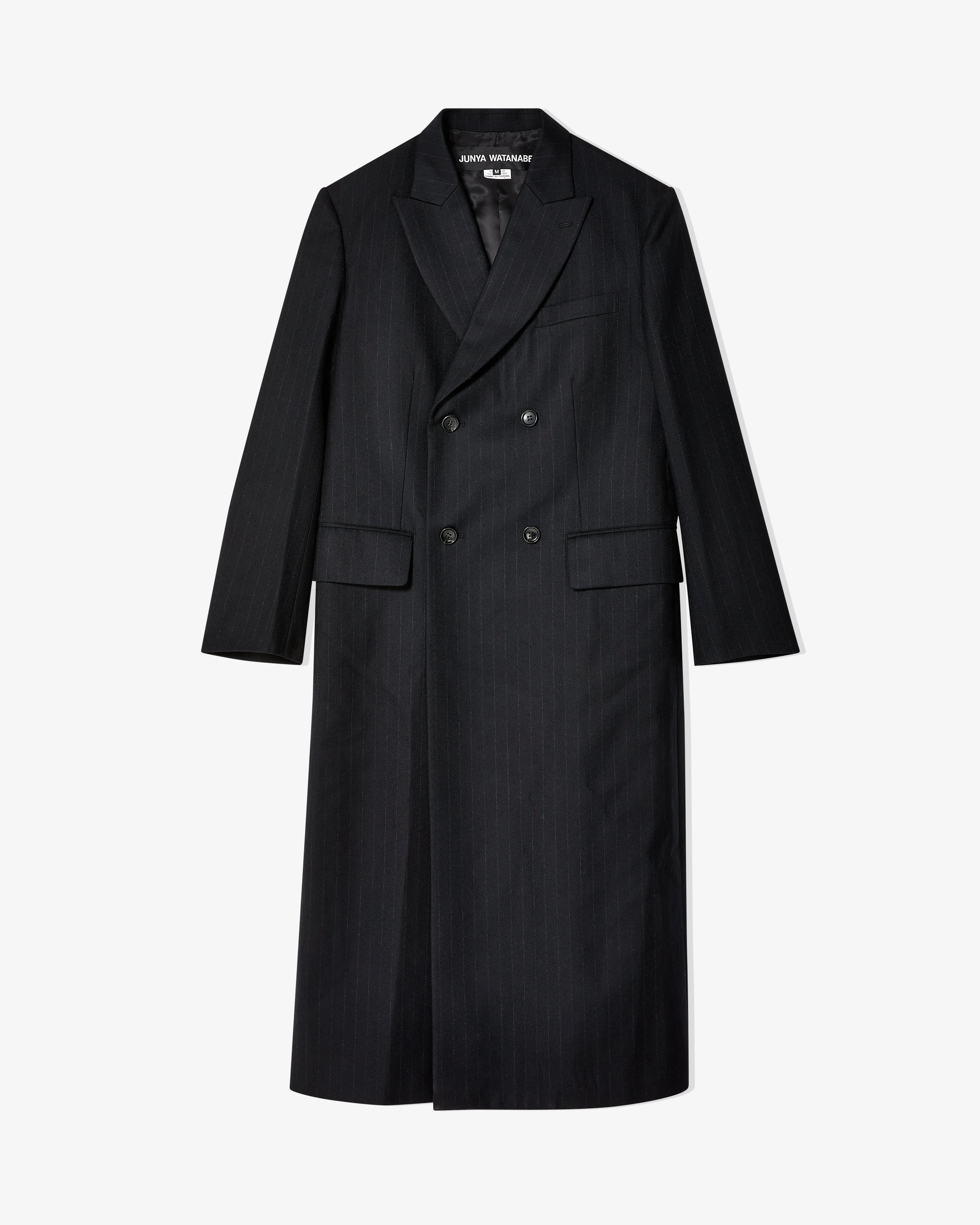 Junya Watanabe - Women's Pinstripe Coat - (Black/Gray)