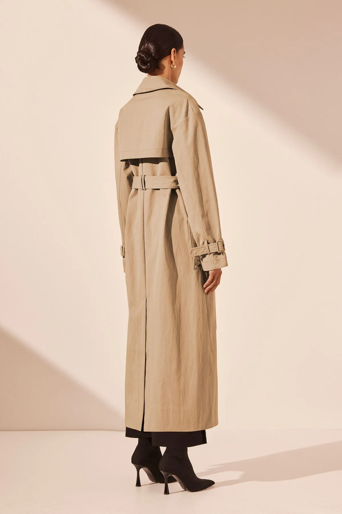 KAI TRENCH COAT - KHAKI BEIGE