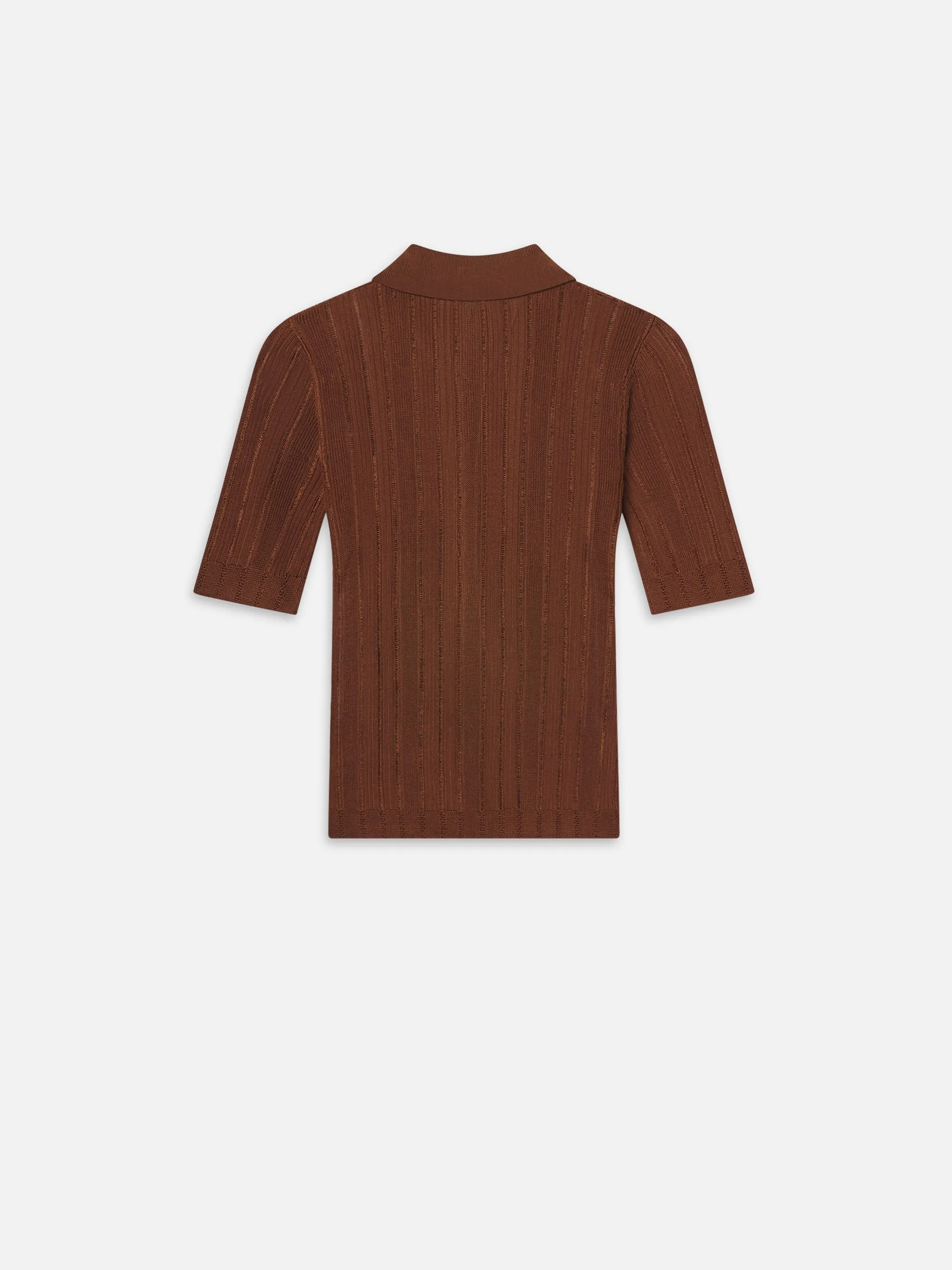 Laddered Rib Polo -- Light Camel