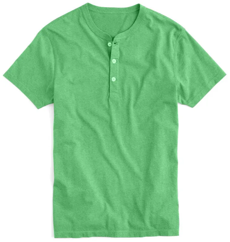 Men's Henley T-shirt - FAIRWAY HEATHER