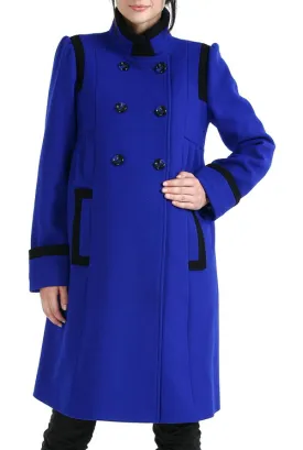 Momo Maternity "Madison" Double Breasted Wool Blend Coat