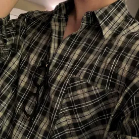 OH Casual Plaid Buttoned Shirt