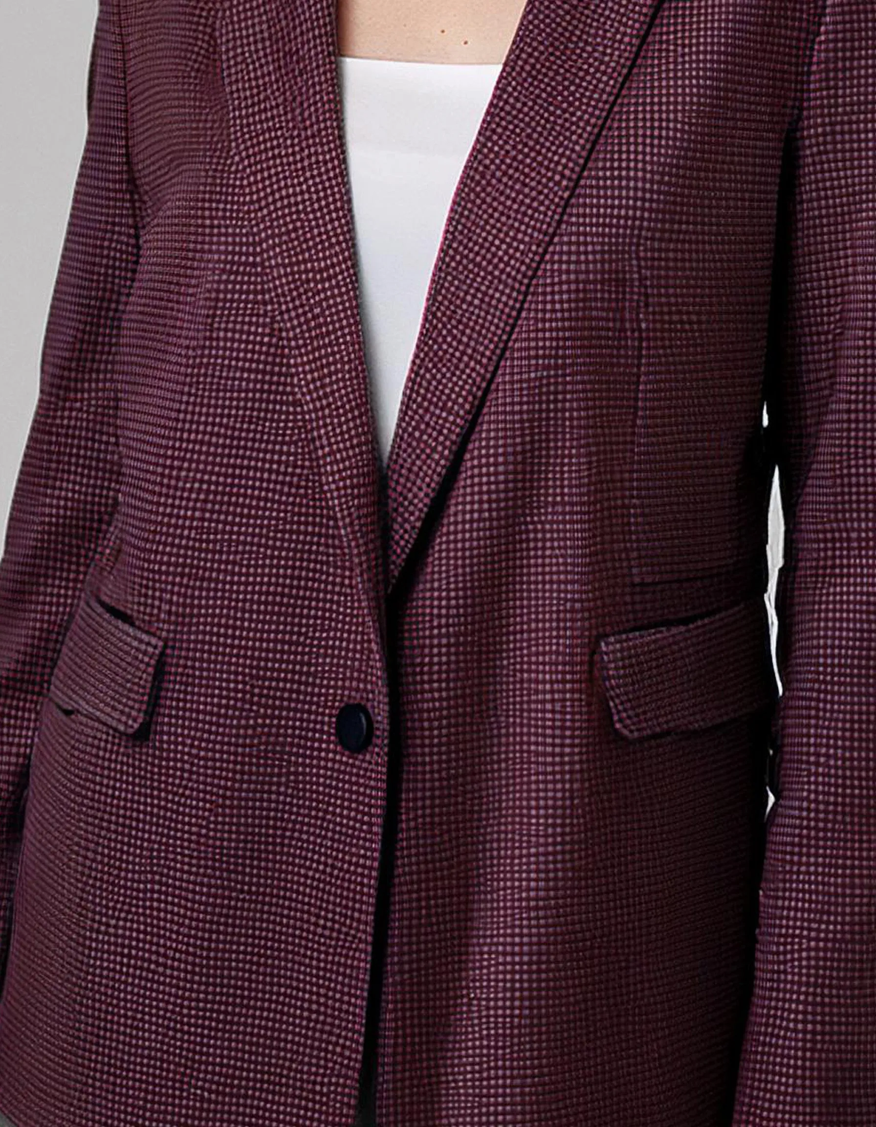 Plum Longline Blazer