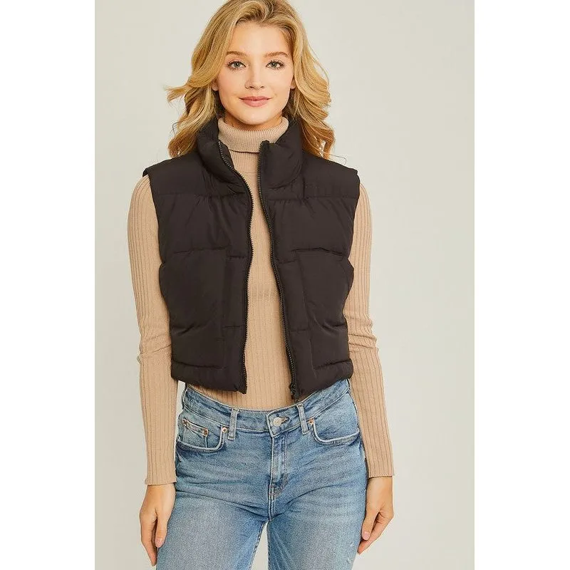 Puffer Vest With Pockets