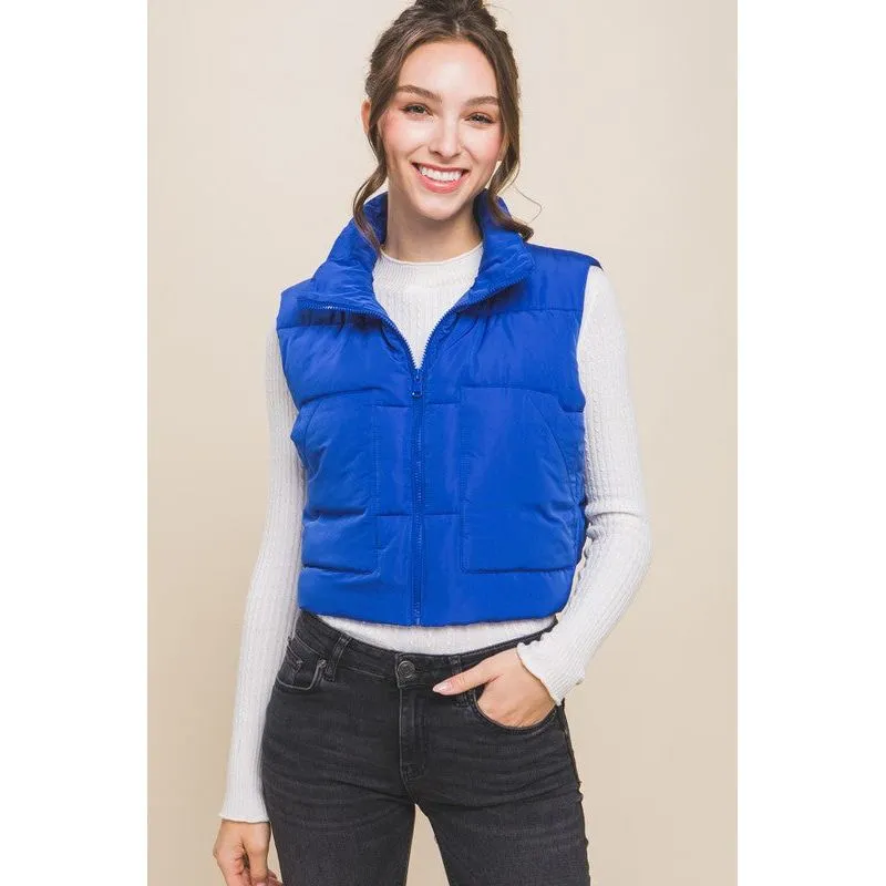 Puffer Vest With Pockets