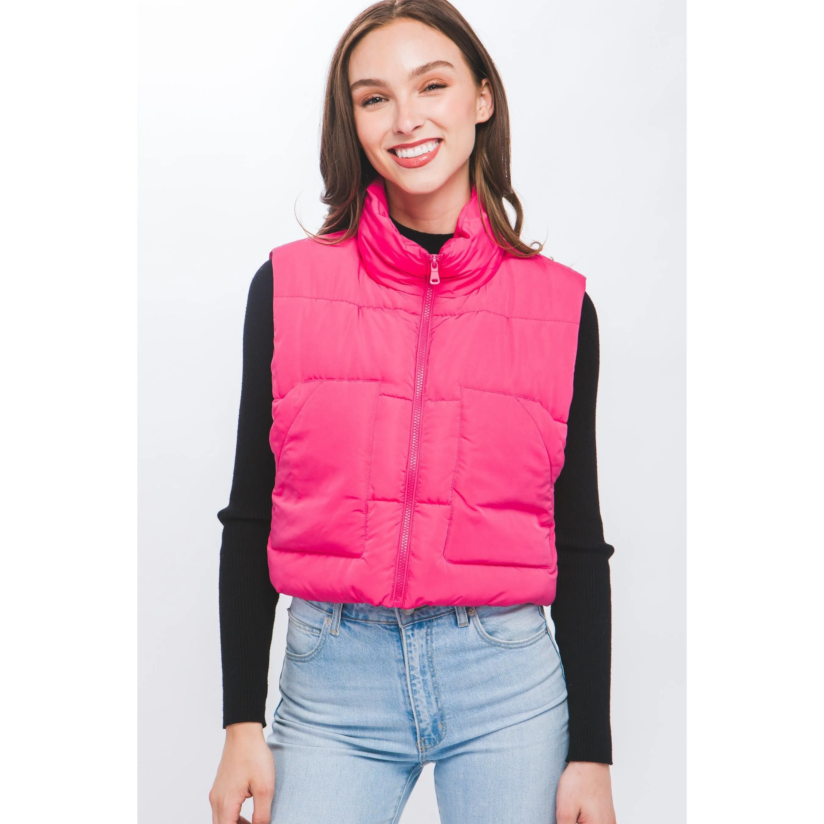 Puffer Vest With Pockets