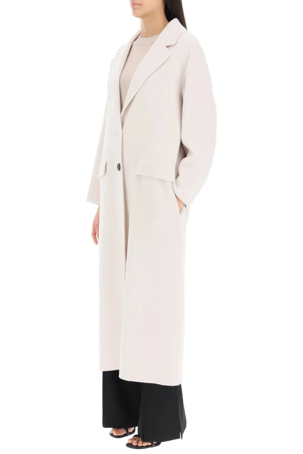 's Max Mara 'caterina' Long Wool Coat (Size - 40)