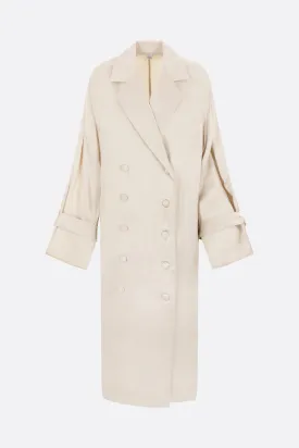 Satin Trench Dress