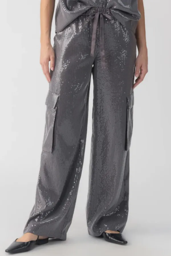 Sequin Cargo Pant