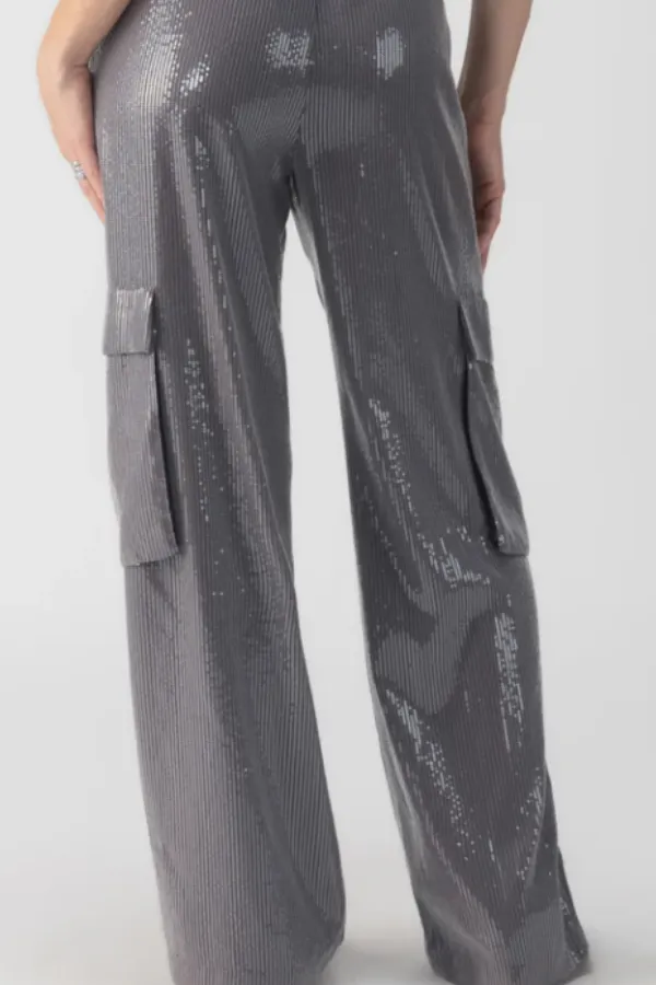 Sequin Cargo Pant