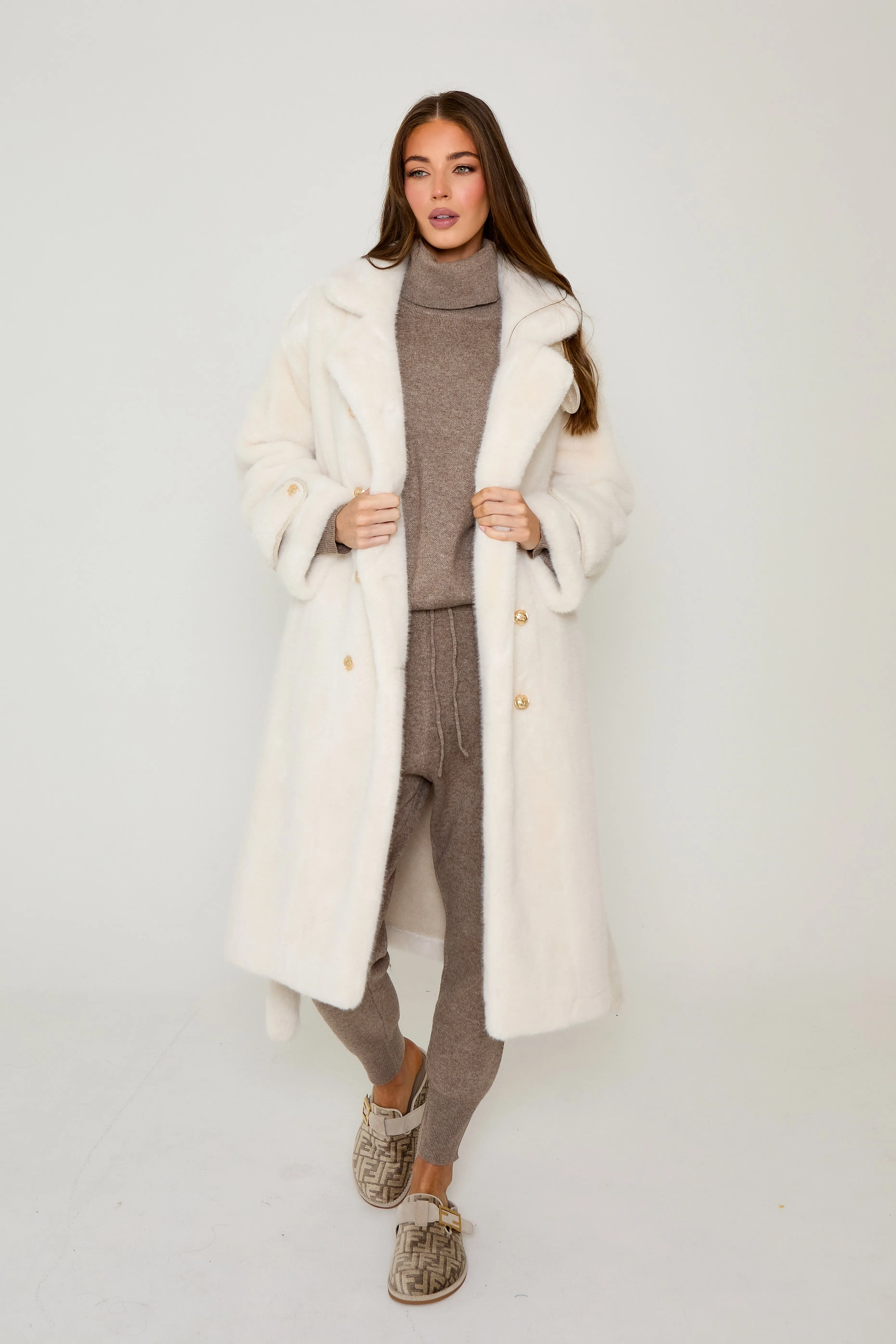 Sienna Long Premium Faux Fur Coat