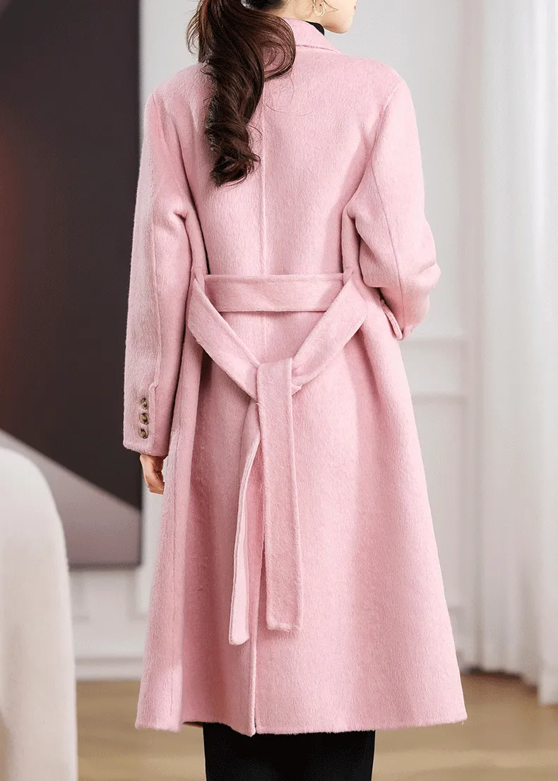 Slim Fit Double Face Wool Blend Coat