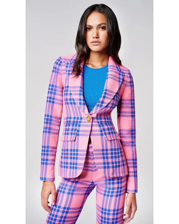 Smythe Hutton Carnation Plaid Blazer