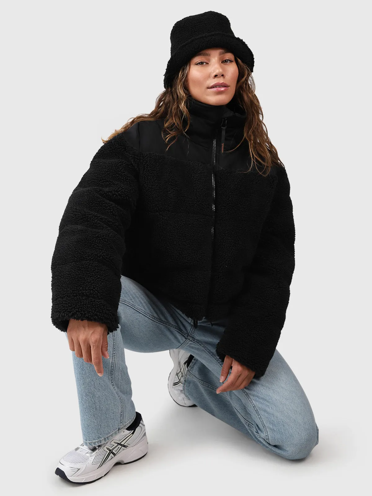 Teddy Women Teddy Puffer Jacket | Black