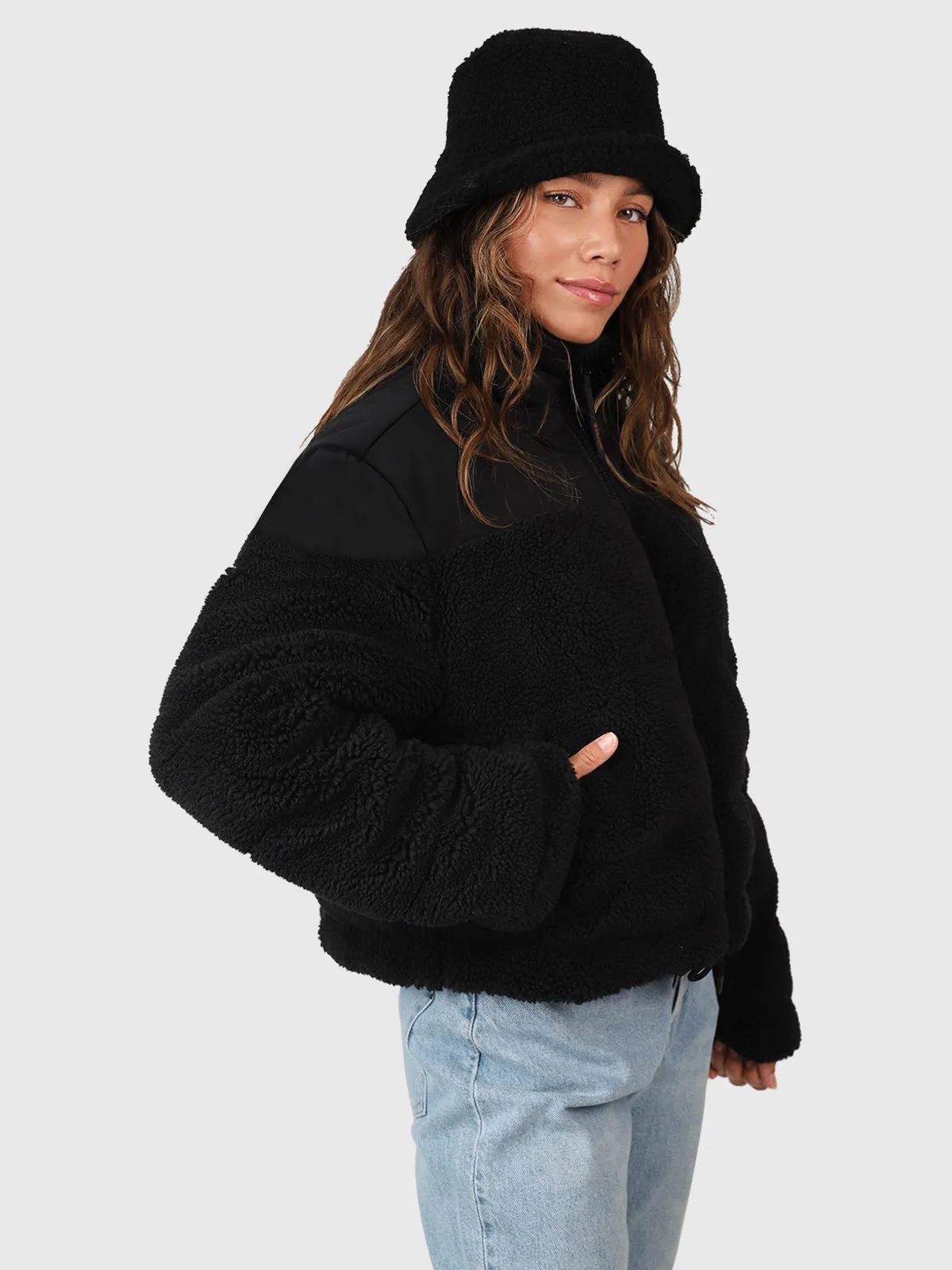 Teddy Women Teddy Puffer Jacket | Black