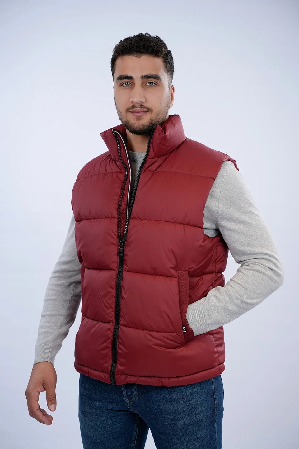 Tom Tailor Red Puffer Vest